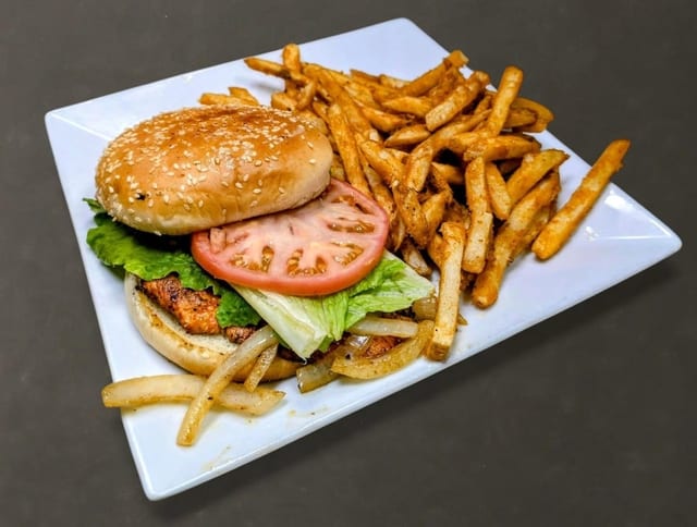 Grilled Chicken Hamburger.