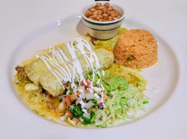 Pork Carnitas 3 Enchiladas.