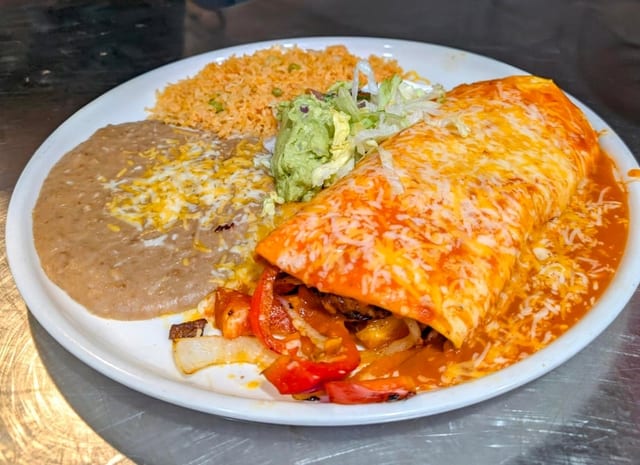Fajitas Burrito.