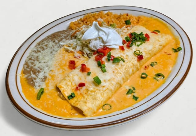 Seafood Burrito.