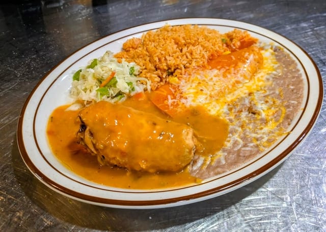 7. Enchilada & Crispy Relleno.