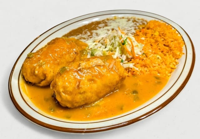 28. Two Crispy Rellenos.