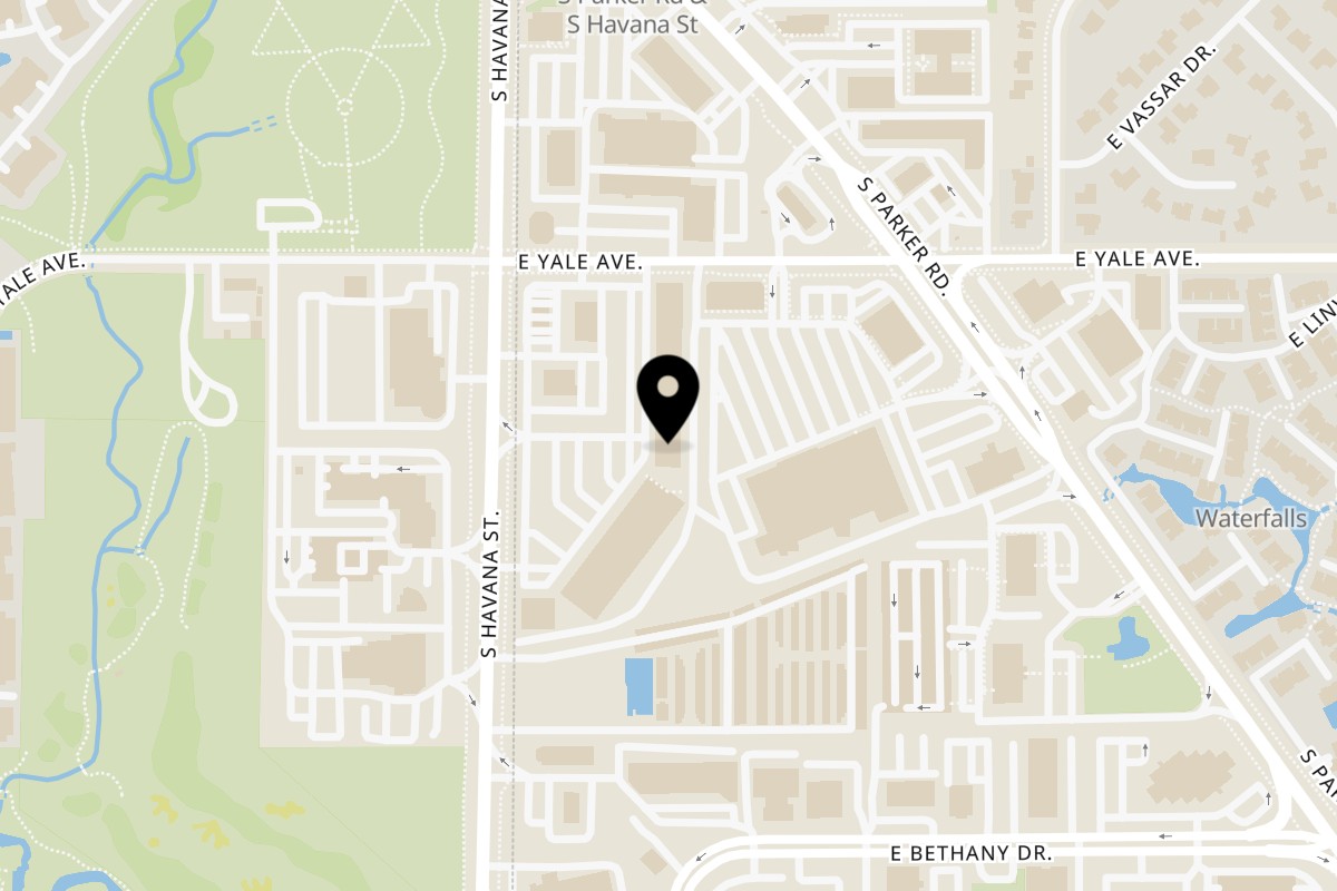 Map showing the location of El Tequileño Aurora on 2790 S Havana St X1 in Aurora